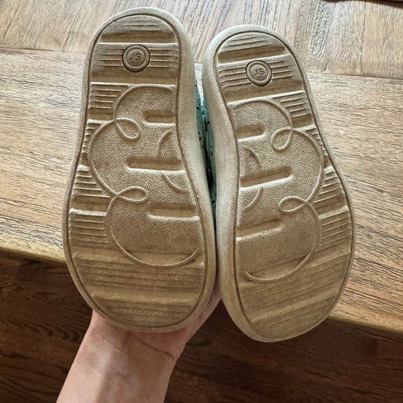 Stride Rite Kids Green and Brown Mary Jane Shoes - Picture 2 of 3